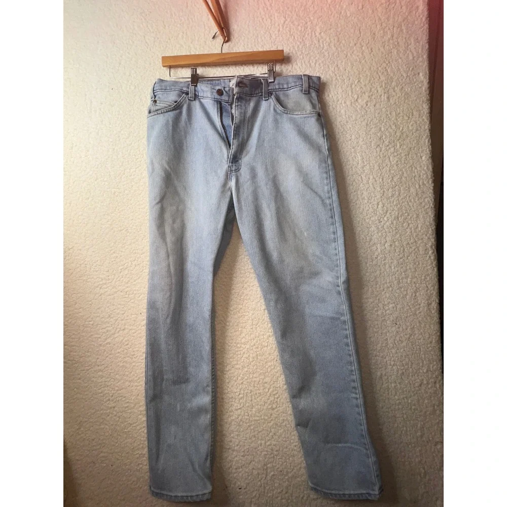 Lot of 2 Vintage Levis 505 Orange Tab Mens 38x32 Made in USA Medium Wash Denim